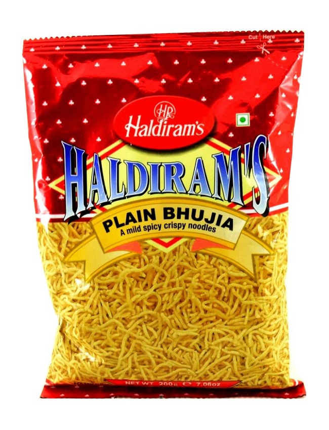 Snack Plain Bhujia - Haldiram's 200g.